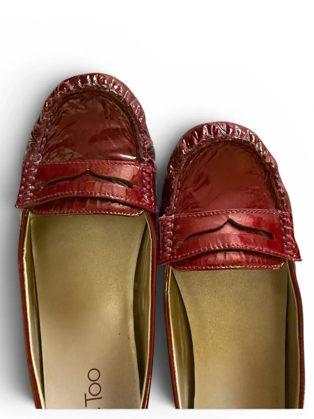 me too Red Patent Leather Women's Loafers